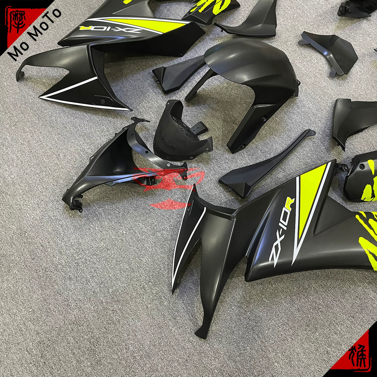 Suitable for Kawasaki ZX10R Big Bull 08-09-10 printed pattern modified motorcycle fairing ABS plastic