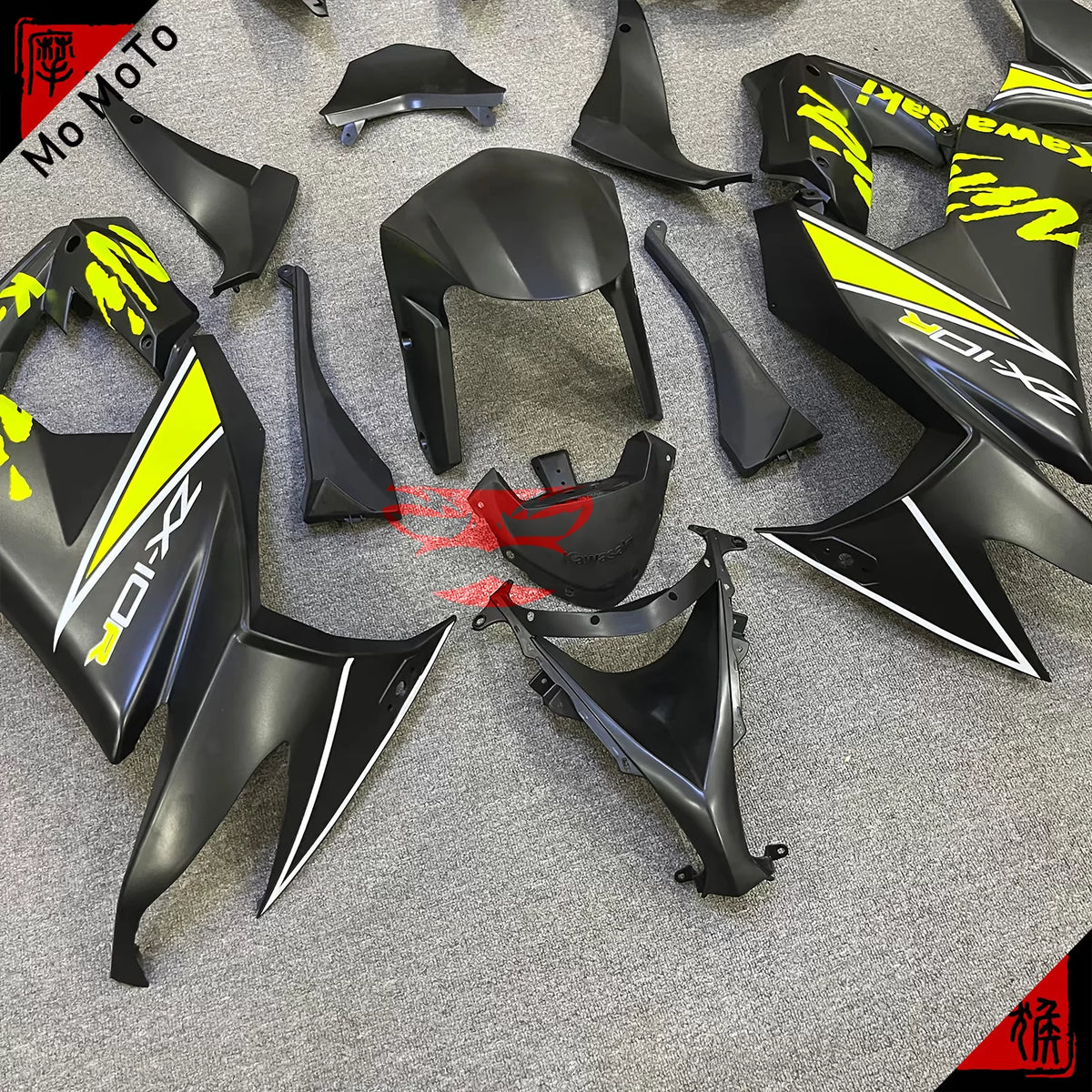 Suitable for Kawasaki ZX10R Big Bull 08-09-10 printed pattern modified motorcycle fairing ABS plastic