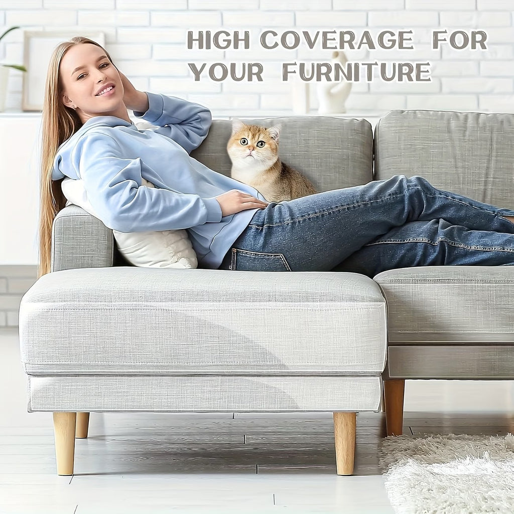 1 Roll Furniture Protector Tape, Clear PVC Anti-Scratch Pad for Sofa, Door & Wall